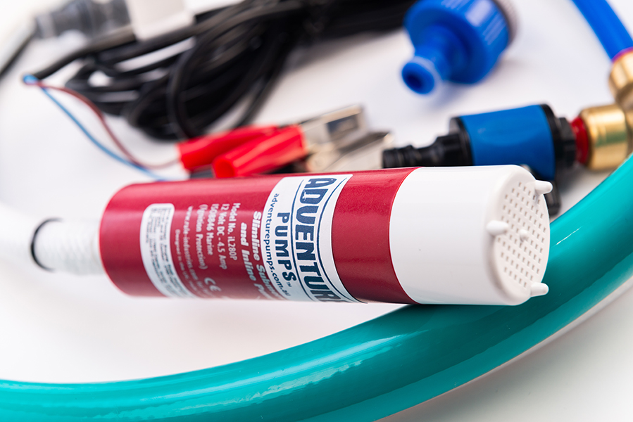 Universal 12V Water Transfer Pump Kit Bundle WITH Canvas Bag - Image 3