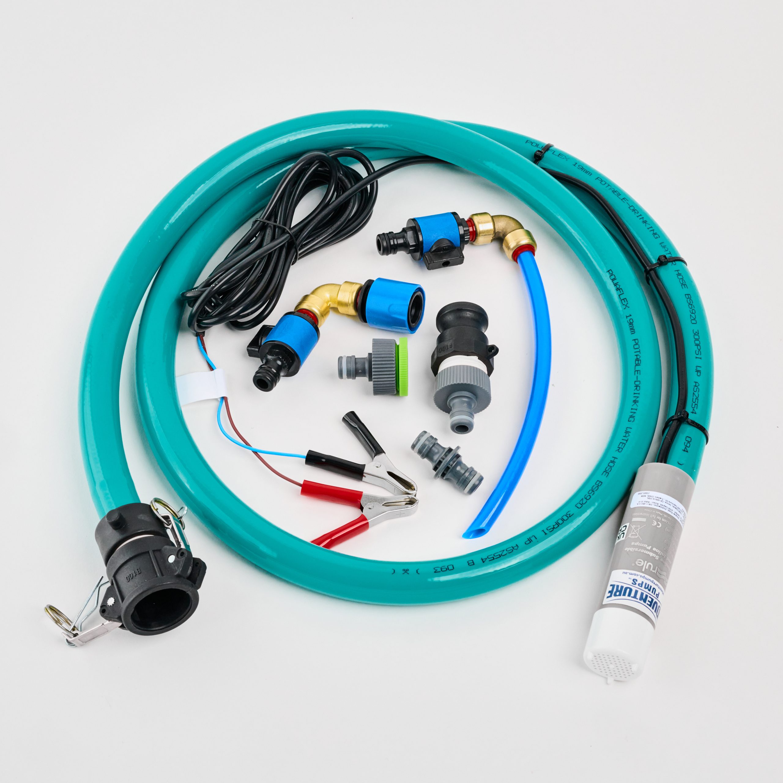 High Flow 12V Water Transfer Pump Kit WITHOUT Canvas Bag - Image 3