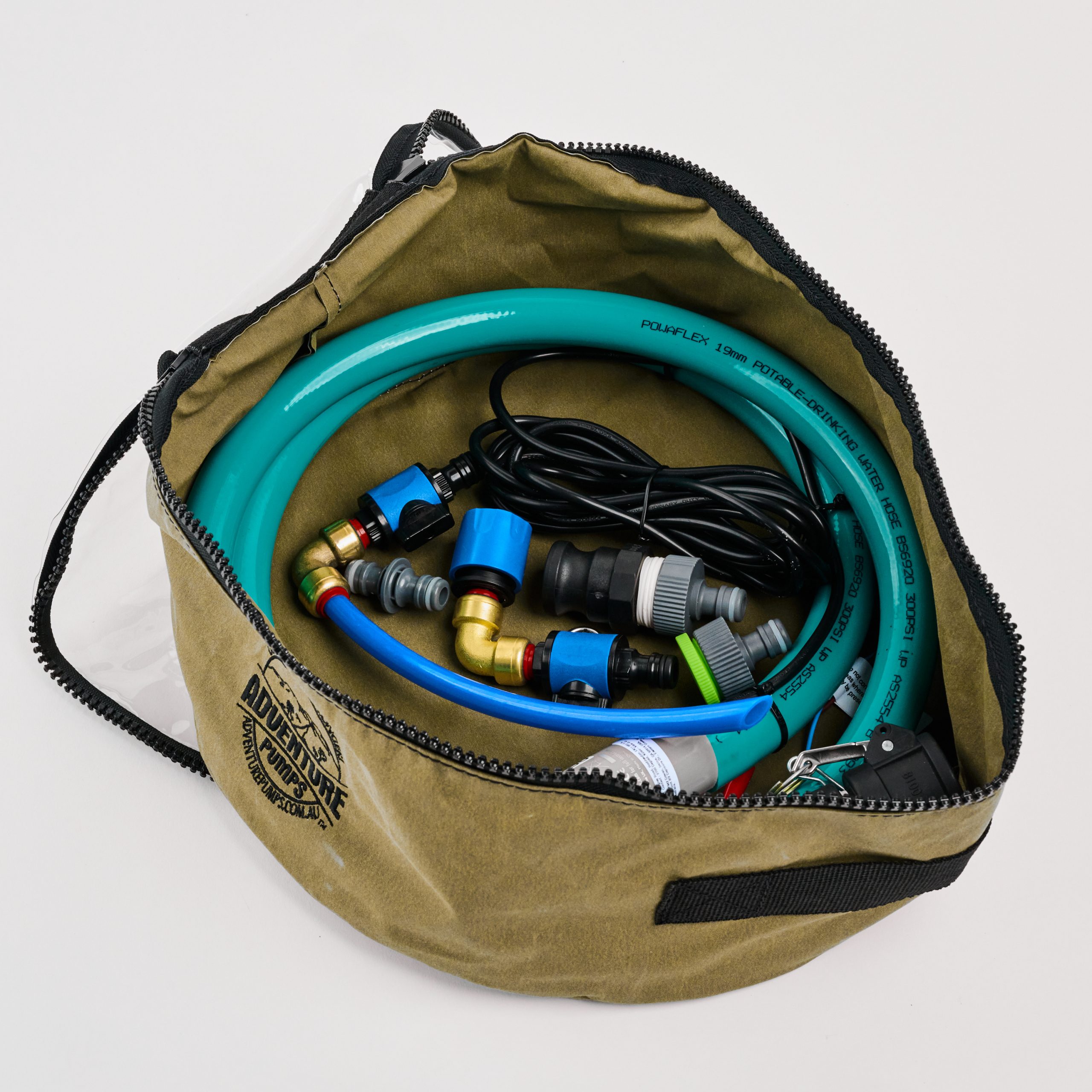High Flow 12V Water Transfer Pump Kit bundle WITH Canvas Bag