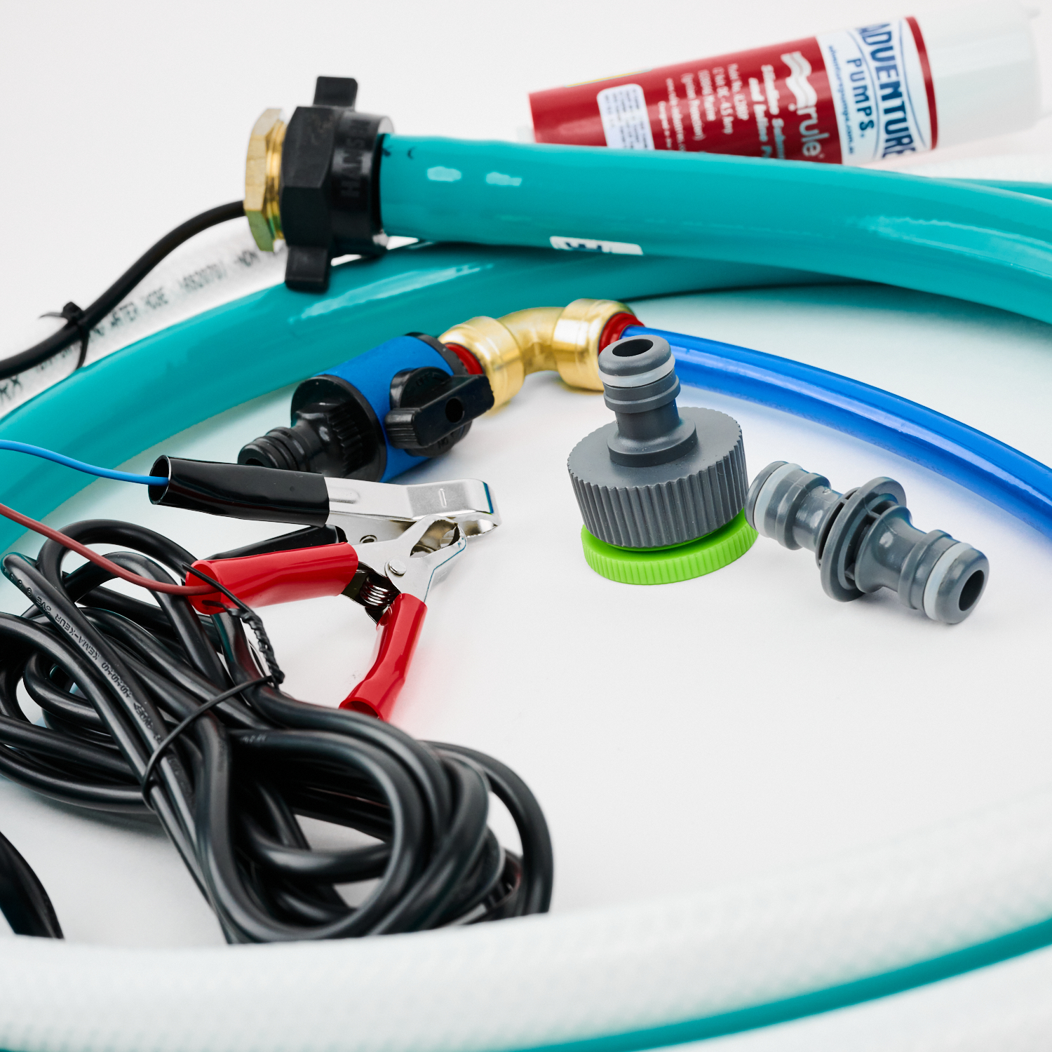 Universal 12V Water Transfer Pump Kit WITHOUT Canvas Bag - Image 2